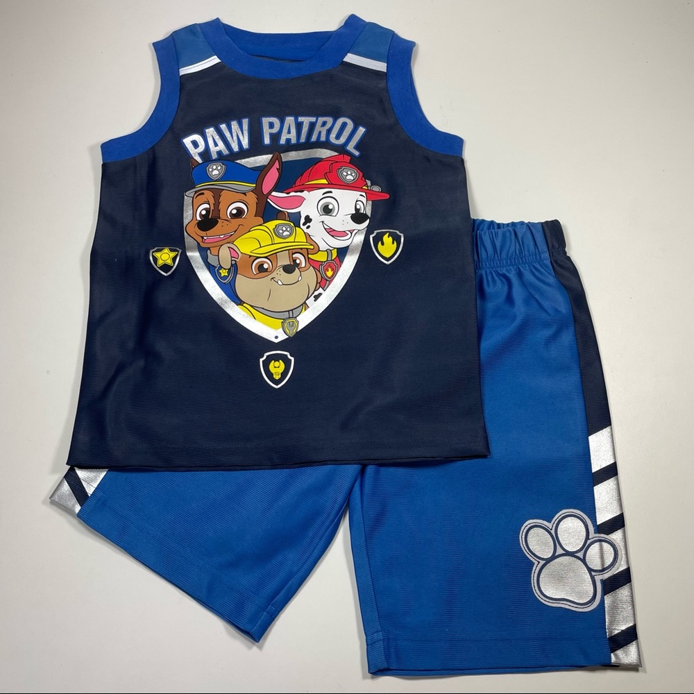 NWOT Paw Patrol tank with matching shorts size 3T